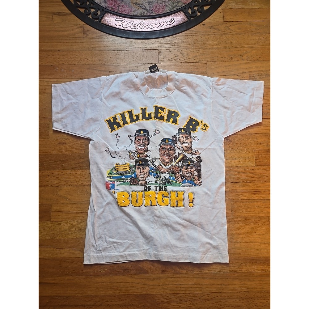 Vintage 1988 Killer B's of the‎ Burgh Pittsburgh Pirates T-Shirt Size Large USA